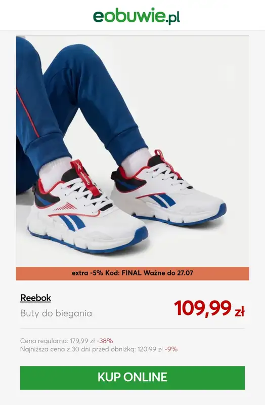 eobuwie.pl - gazetka promocyjna Obuwie sportowe SALE od środy 22.07 do poniedziałku 27.07 - strona 7