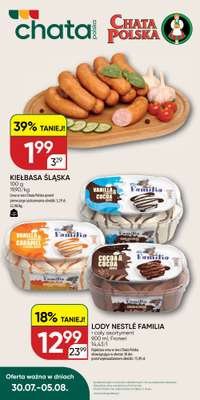 Chata Polska - gazetka promocyjna Oferta tygodnia 30.07-05.08  do środy 05.08