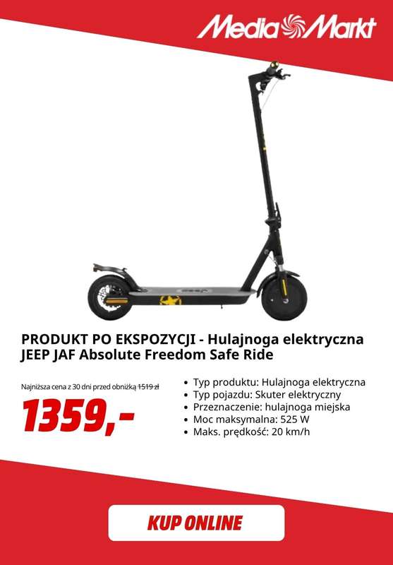 Media Markt - gazetka promocyjna Rowery i hulajnogi do -50% od środy 22.07  - strona 9