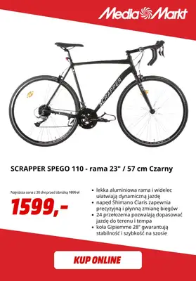 Media Markt - gazetka promocyjna Rowery i hulajnogi do -50% od środy 22.07  - strona 3