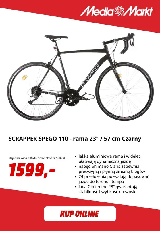 Media Markt - gazetka promocyjna Rowery i hulajnogi do -50% od środy 22.07  - strona 3