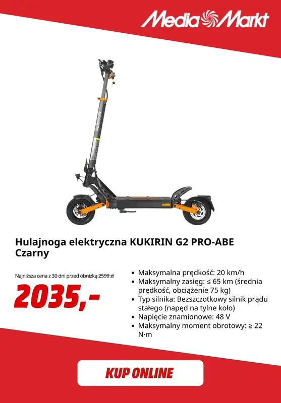 Media Markt - gazetka promocyjna Rowery i hulajnogi do -50% od środy 22.07  - strona 10