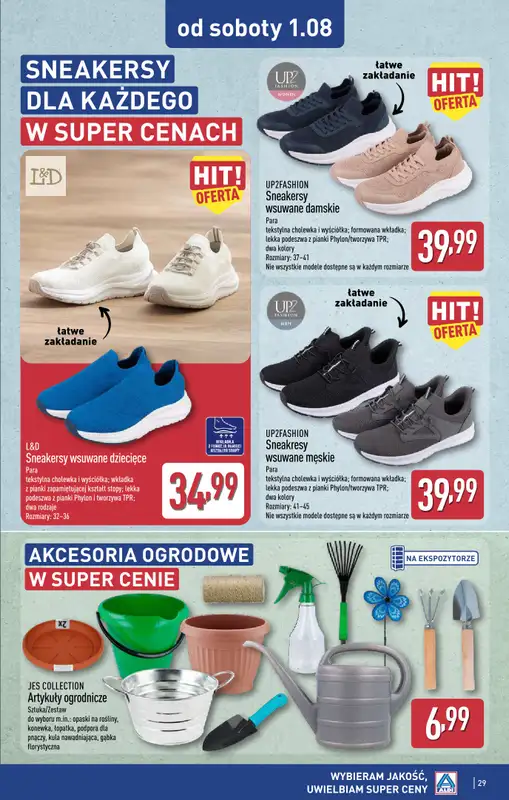 Aldi - gazetka promocyjna Rybnik, ul. Góreckiego 12, WIELKIE OTWARCIE już w ŚRODĘ: 29.07! od środy 29.07 do soboty 01.08 - strona 29