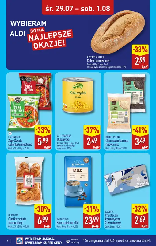 Aldi - gazetka promocyjna Rybnik, ul. Góreckiego 12, WIELKIE OTWARCIE już w ŚRODĘ: 29.07! od środy 29.07 do soboty 01.08 - strona 6