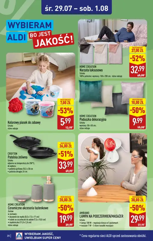 Aldi - gazetka promocyjna Rybnik, ul. Góreckiego 12, WIELKIE OTWARCIE już w ŚRODĘ: 29.07! od środy 29.07 do soboty 01.08 - strona 20