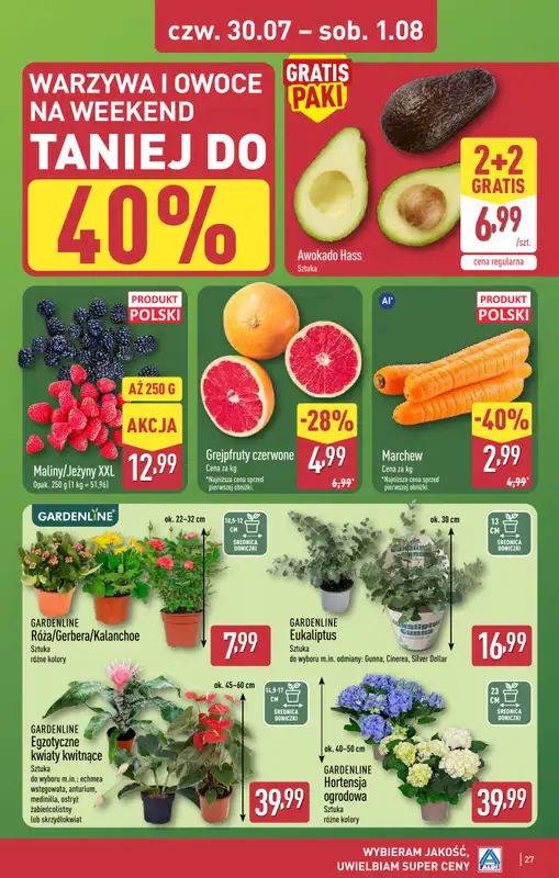 Aldi - gazetka promocyjna Rybnik, ul. Góreckiego 12, WIELKIE OTWARCIE już w ŚRODĘ: 29.07! od środy 29.07 do soboty 01.08 - strona 27