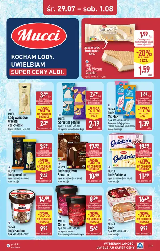 Aldi - gazetka promocyjna Rybnik, ul. Góreckiego 12, WIELKIE OTWARCIE już w ŚRODĘ: 29.07! od środy 29.07 do soboty 01.08 - strona 17