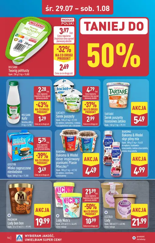Aldi - gazetka promocyjna Rybnik, ul. Góreckiego 12, WIELKIE OTWARCIE już w ŚRODĘ: 29.07! od środy 29.07 do soboty 01.08 - strona 16