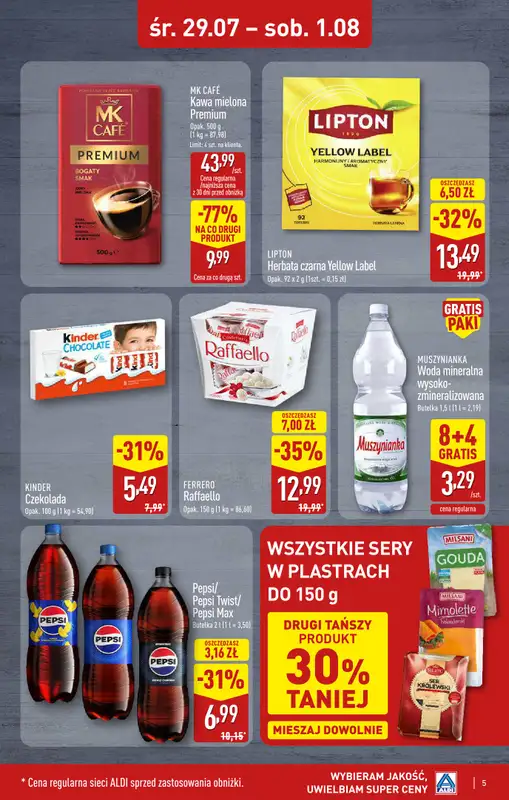 Aldi - gazetka promocyjna Rybnik, ul. Góreckiego 12, WIELKIE OTWARCIE już w ŚRODĘ: 29.07! od środy 29.07 do soboty 01.08 - strona 5