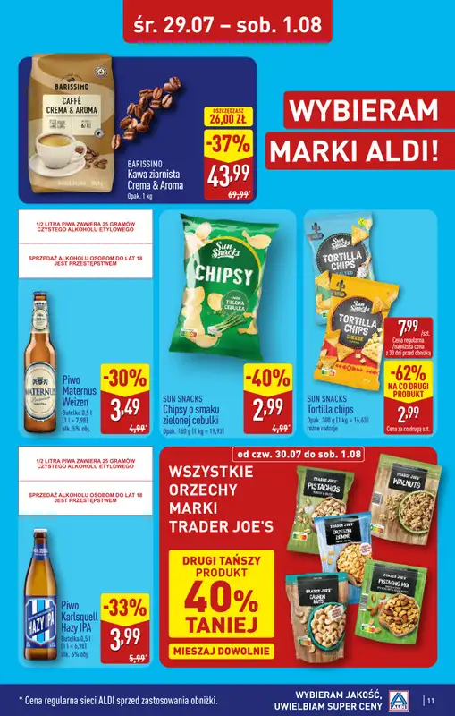 Aldi - gazetka promocyjna Rybnik, ul. Góreckiego 12, WIELKIE OTWARCIE już w ŚRODĘ: 29.07! od środy 29.07 do soboty 01.08 - strona 11