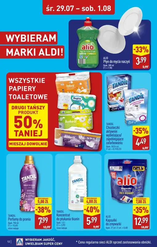 Aldi - gazetka promocyjna Rybnik, ul. Góreckiego 12, WIELKIE OTWARCIE już w ŚRODĘ: 29.07! od środy 29.07 do soboty 01.08 - strona 12