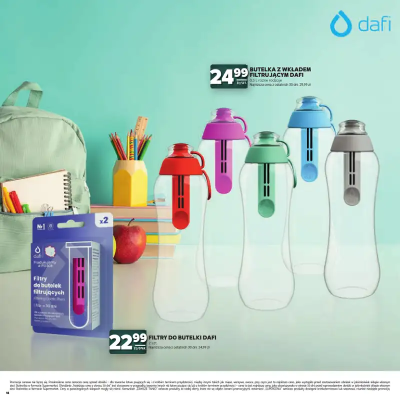 Stokrotka - gazetka promocyjna Katalog Witaj Szkoło!  do środy 12.08 - strona 18