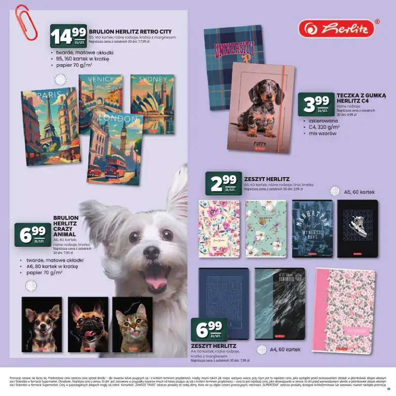Stokrotka - gazetka promocyjna Katalog Witaj Szkoło!  do środy 12.08 - strona 11
