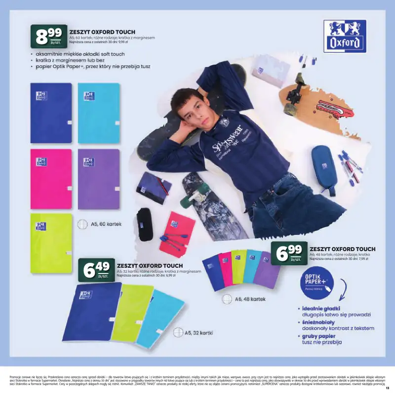 Stokrotka - gazetka promocyjna Katalog Witaj Szkoło!  do środy 12.08 - strona 13