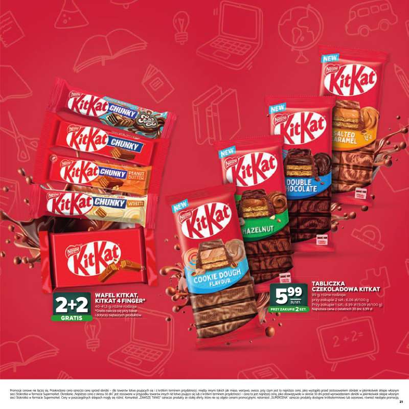 Stokrotka - gazetka promocyjna Katalog Witaj Szkoło!  do środy 12.08 - strona 21