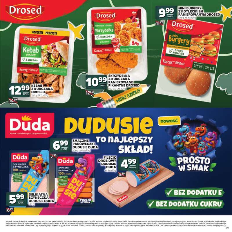 Stokrotka - gazetka promocyjna Katalog Witaj Szkoło!  do środy 12.08 - strona 39