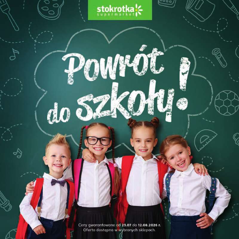 Stokrotka - gazetka promocyjna Katalog Witaj Szkoło!  do środy 12.08