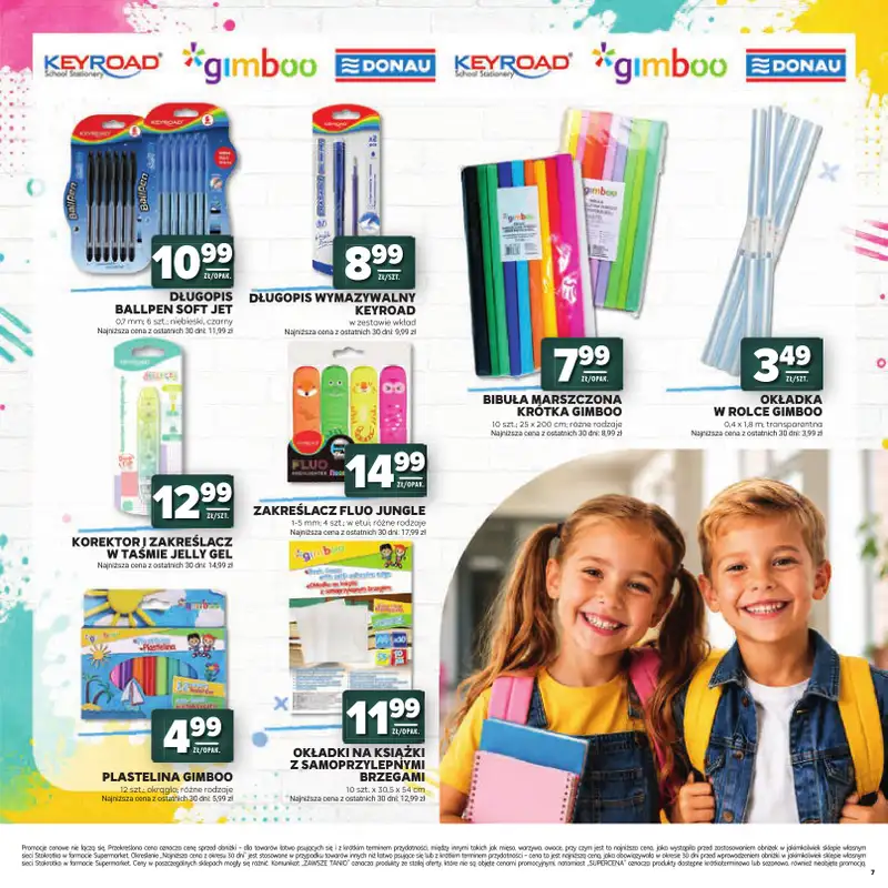 Stokrotka - gazetka promocyjna Katalog Witaj Szkoło!  do środy 12.08 - strona 7
