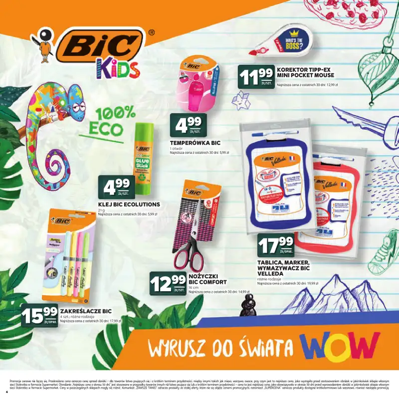 Stokrotka - gazetka promocyjna Katalog Witaj Szkoło!  do środy 12.08 - strona 4