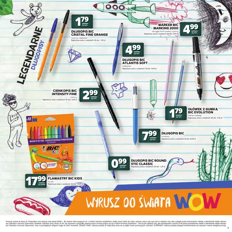 Stokrotka - gazetka promocyjna Katalog Witaj Szkoło!  do środy 12.08 - strona 3