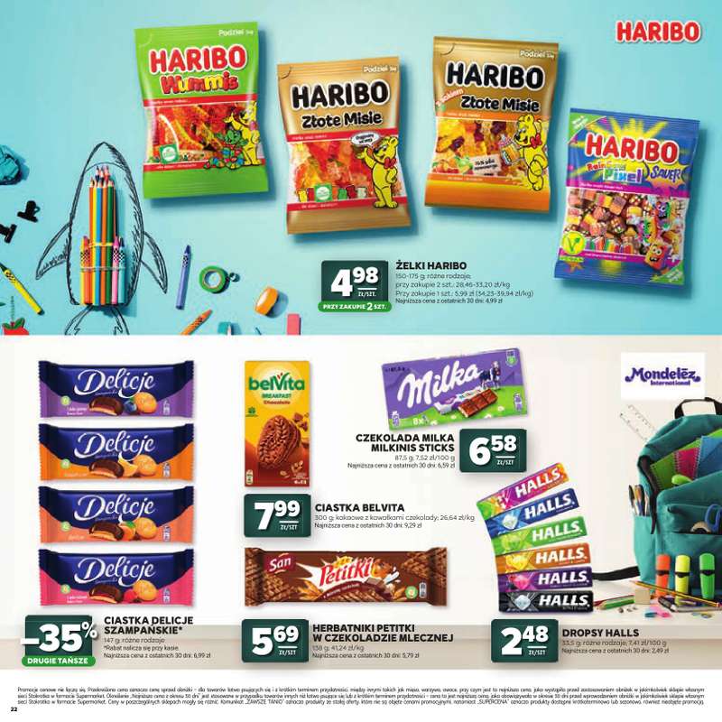 Stokrotka - gazetka promocyjna Katalog Witaj Szkoło!  do środy 12.08 - strona 22