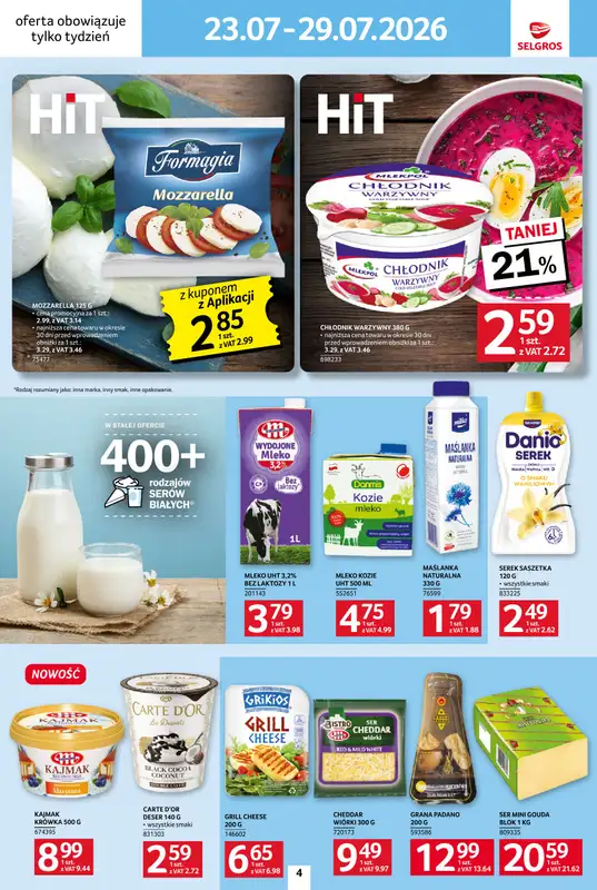 Selgros - gazetka promocyjna Jeszcze więcej super promocji! od czwartku 23.07 do środy 29.07 - strona 4