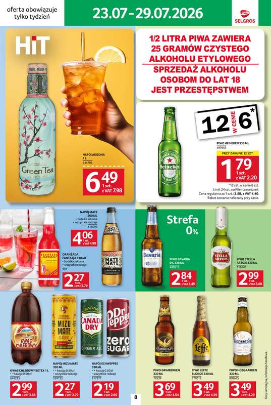 Selgros - gazetka promocyjna Jeszcze więcej super promocji! od czwartku 23.07 do środy 29.07 - strona 8