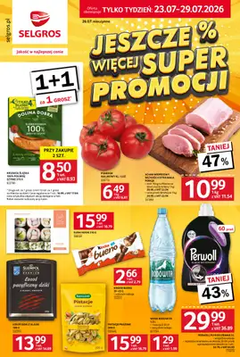 Selgros - gazetka promocyjna Jeszcze więcej super promocji! od czwartku 23.07 do środy 29.07