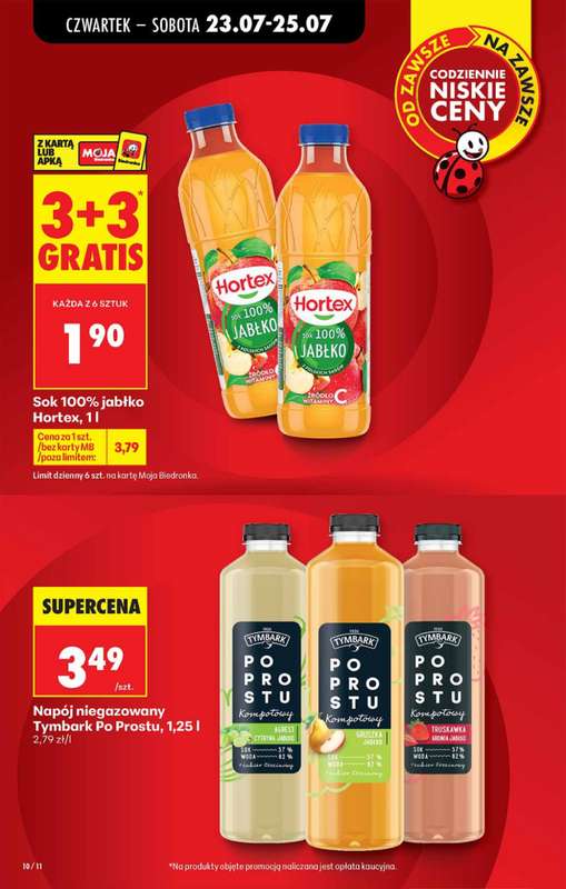 Biedronka - gazetka promocyjna Od czwartku od czwartku 23.07 do środy 29.07 - strona 10