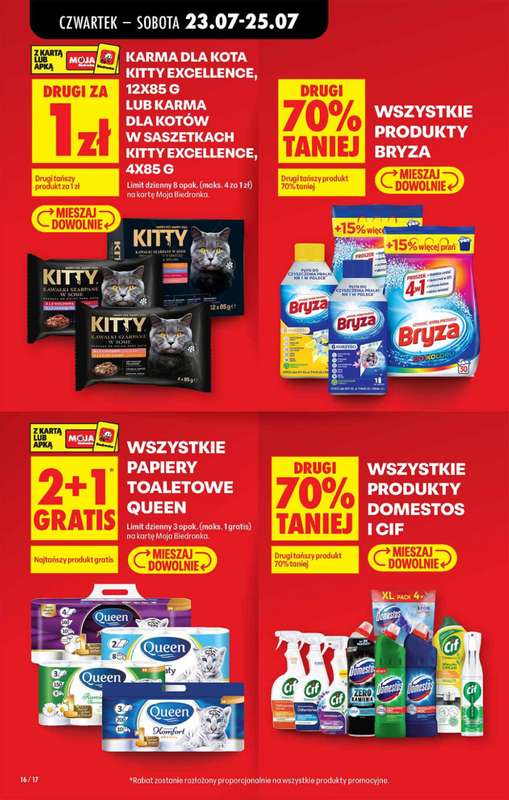 Biedronka - gazetka promocyjna Od czwartku od czwartku 23.07 do środy 29.07 - strona 16