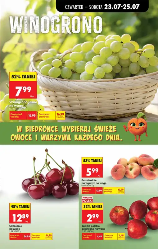 Biedronka - gazetka promocyjna Od czwartku od czwartku 23.07 do środy 29.07 - strona 23