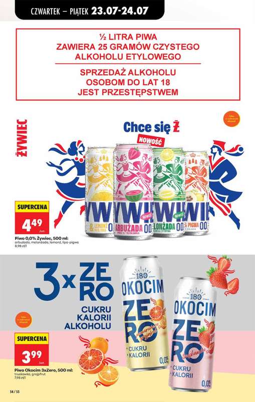Biedronka - gazetka promocyjna Od czwartku od czwartku 23.07 do środy 29.07 - strona 54