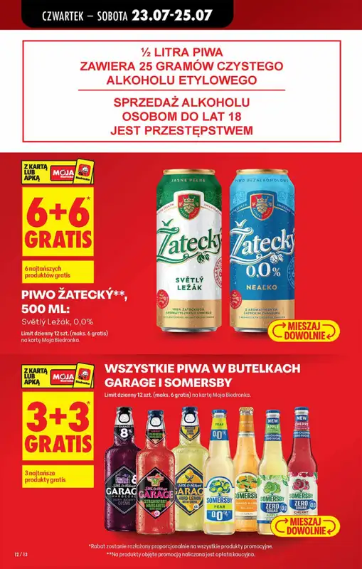 Biedronka - gazetka promocyjna Od czwartku, Z ladą tradycyjną od czwartku 23.07 do środy 29.07 - strona 12