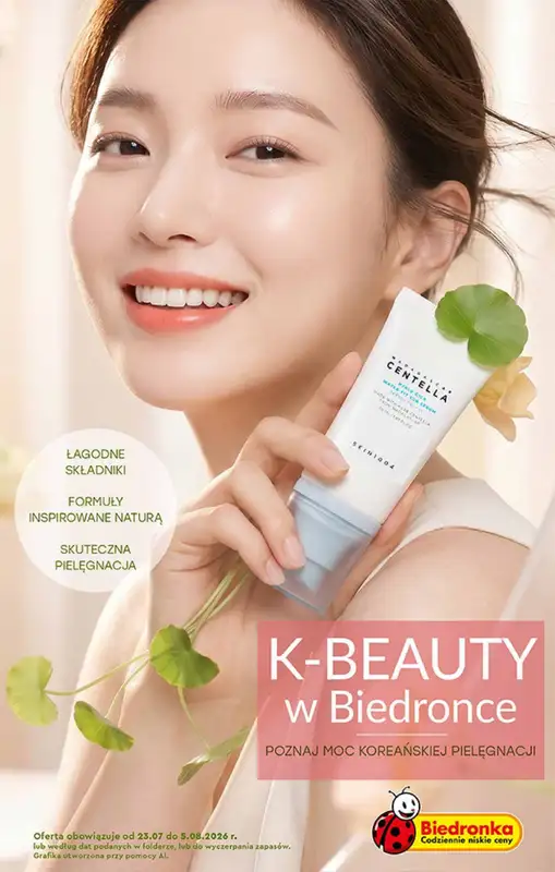 Biedronka - gazetka promocyjna K-beauty  