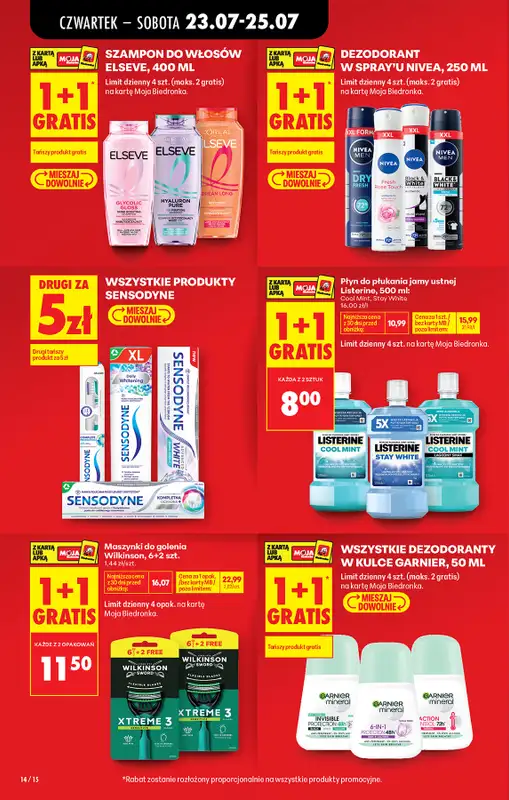 Biedronka - gazetka promocyjna Od czwartku od czwartku 23.07 do środy 29.07 - strona 16