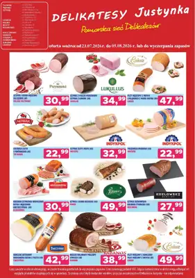 Delikatesy Justynka - gazetka promocyjna Gazetka od czwartku 23.07 do środy 05.08 - strona 3