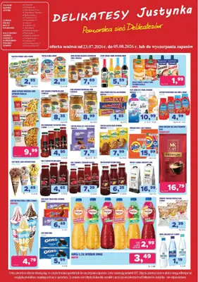 Delikatesy Justynka - gazetka promocyjna Gazetka od czwartku 23.07 do środy 05.08 - strona 5