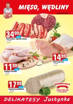 Delikatesy Justynka - gazetka promocyjna Plakaty promocyjne od czwartku 23.07 do niedzieli 26.07 - strona 2