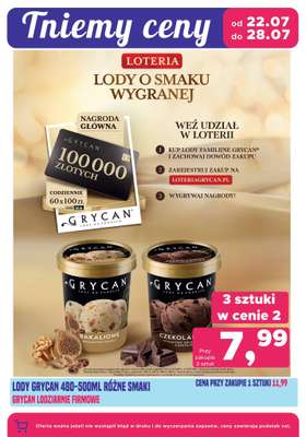 Delikatesy Justynka - gazetka promocyjna Tniemy ceny od czwartku 23.07 do wtorku 28.07