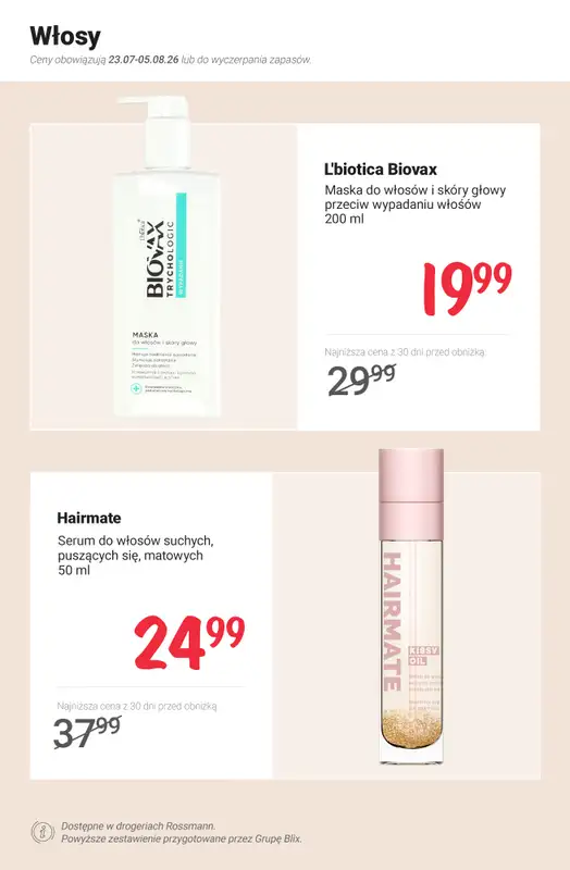 Rossmann - gazetka promocyjna Nowe MEGA PROMOCJE - od 23.07 od czwartku 23.07 do środy 05.08 - strona 6