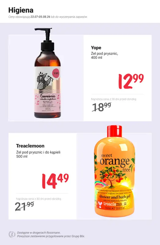 Rossmann - gazetka promocyjna Nowe MEGA PROMOCJE - od 23.07 od czwartku 23.07 do środy 05.08 - strona 9