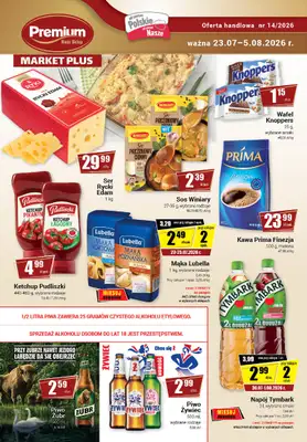 Premium Nasz Sklep - gazetka promocyjna Gazetka Premium Market Plus od czwartku 23.07 do środy 05.08