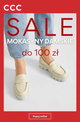 CCC - gazetka promocyjna SALE - mokasyny damskie do 100 zł od piątku 24.07 