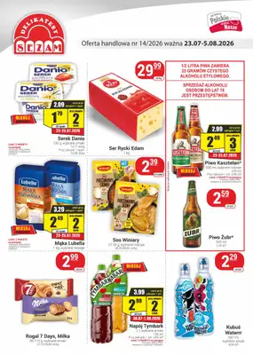 Delikatesy Sezam - gazetka promocyjna Gazetka od czwartku 23.07 do środy 05.08