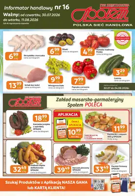 Społem Częstochowa - gazetka promocyjna Gazetka od czwartku 30.07 do wtorku 11.08