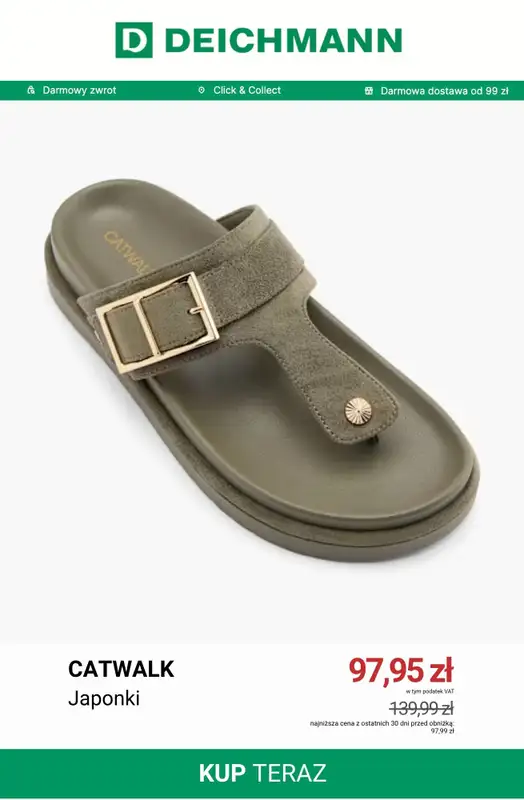 Deichmann - gazetka promocyjna Nowe modele na wyprzedaży do -50% od piątku 24.07  - strona 6