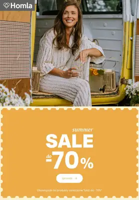 Homla - gazetka promocyjna Do -70% summer sale od czwartku 23.07 