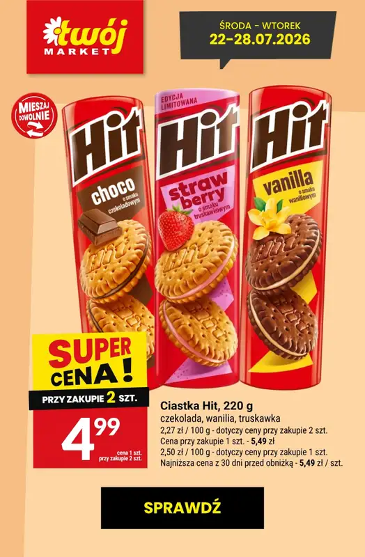 Twój Market - gazetka promocyjna Najlepsze promocje! od czwartku 23.07 do wtorku 28.07 - strona 5