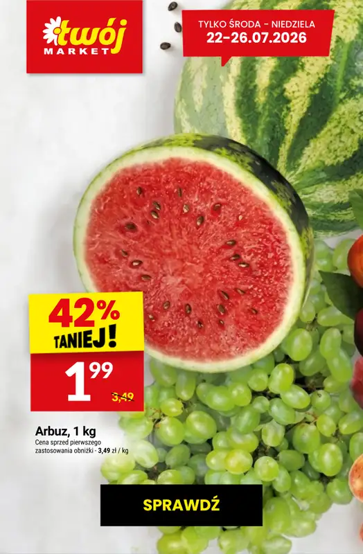 Twój Market - gazetka promocyjna Najlepsze promocje! od czwartku 23.07 do wtorku 28.07 - strona 3