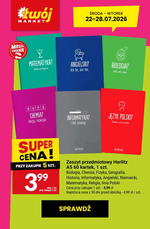 Twój Market - gazetka promocyjna Najlepsze promocje! od czwartku 23.07 do wtorku 28.07 - strona 9